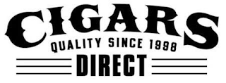 CIGARS DIRECT QUALITY SINCE 1998 logo