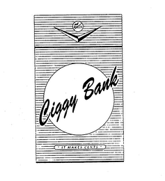 CIGGY BANK "IT MAKES CENTS" logo