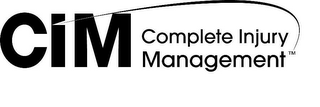 CIM COMPLETE INJURY MANAGEMENT logo