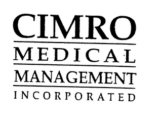 CIMRO MEDICAL MANAGEMENT INCORPORATED logo