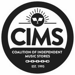 CIMS COALITION OF INDEPENDENT MUSIC STORES EST. 1995 logo
