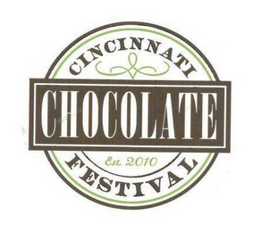 CINCINNATI CHOCOLATE FESTIVAL EST. 2010 logo