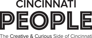 CINCINNATI PEOPLE THE CREATIVE & CURIOUS SIDE OF CINCINNATI logo