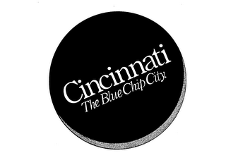 CINCINNATI THE BLUE CHIP CITY. logo