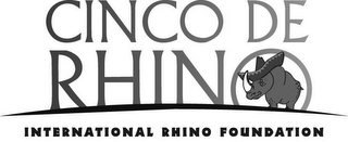 CINCO DE RHINO INTERNATIONAL RHINO FOUNDATION logo
