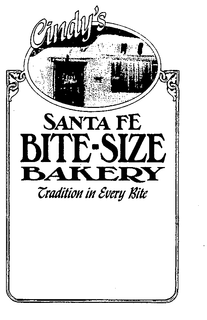 CINDY'S SANTA FE BITE-SIZE BAKERY TRADITION IN EVERY BITE logo