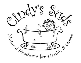 CINDY'S SUDS NATURAL PRODUCTS FOR HEALTH & HOME logo