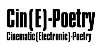 CIN(E)-POETRY CINEMATIC (ELECTRONIC) -[POETRY logo