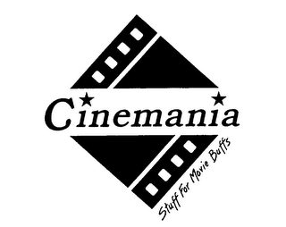 CINEMANIA STUFF FOR MOVIE BUFFS logo