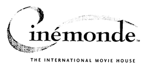 CINEMONDE THE INTERNATIONAL MOVIE HOUSE logo
