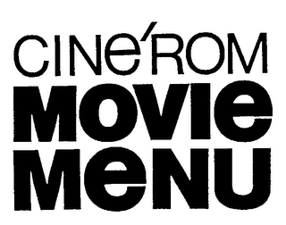 CINE'ROM MOVIE MENU logo