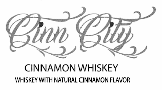 CINN CITY CINNAMON WHISKEY WHISKEY WITH NATURAL CINNAMON FLAVOR logo