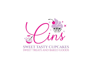 CINS SWEET TASTY CUPCAKES SWEET TREATS AND BAKED GOODS logo