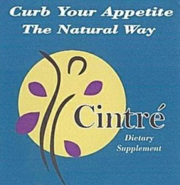 CINTRE DIETARY SUPPLEMENT CURB YOUR APPETITE THE NATURAL WAY logo