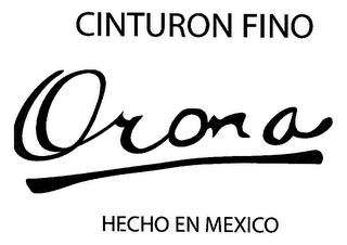 CINTURON FINO ORONA HECHO EN MEXICO logo