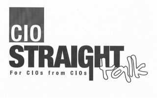 CIO STRAIGHT TALK FOR CIOS FROM CIOS logo