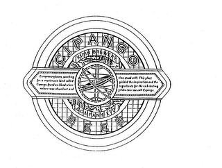 CIPANGO BEER KIRIN BREWERY COMPANY LTD EUROPEAN EXPLORERS, SEARCHING FOR A MYSTERIOUS LAND CALLED CIPANGO, FOUND AN ISLAND WHERE NATURE WAS ABUNDANT AND TIME STOOD STILL.  THIS PLACE YIELDED THE INSPIRATION AND THE INGREDIENTS FOR THE RICH-TASTING GOLDEN BEER WE CALL CIPANGO. logo