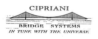 CIPRIANI BRIDGE SYSTEMS IN TUNE WITH THE UNIVERSE logo