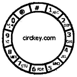 CIRCKEY.COM # 1 ABC 2 DEF 3 GHI 4 JKL 5 MNO 6 PQR 7 STU 8 WX 9 YZ 0 @ logo