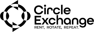 CIRCLE EXCHANGE RENT, ROTATE, REPEAT. logo