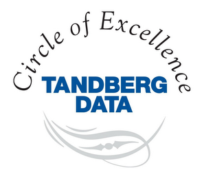 CIRCLE OF EXCELLENCE TANDBERG DATA logo