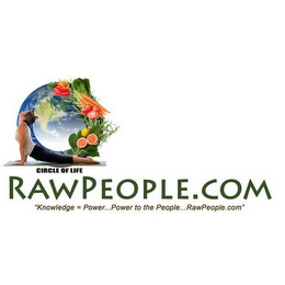 CIRCLE OF LIFE RAWPEOPLE.COM "KNOWLEDGE = POWER...POWER TO THE PEOPLE...RAWPEOPLE.COM" logo