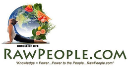 CIRCLE OF LIFE RAWPEOPLE.COM "KNOWLEDGE = POWER...POWER TO THE PEOPLE...RAWPEOPLE.COM" logo