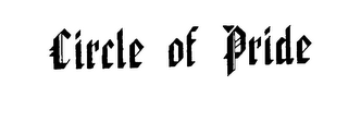 CIRCLE OF PRIDE logo