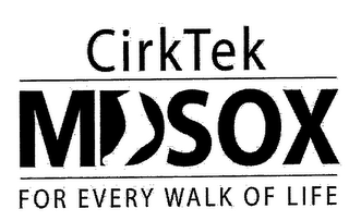 CIRKTEK MDSOX FOR EVERY WALK OF LIFE logo