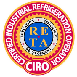 CIRO CERTIFIED INDUSTRIAL REFRIGERATIONOPERATOR EDUCATION EFFICIENCY DEVELOPMENT RE TA logo