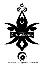 CIRQUELOUIS EXPERIENCE THE CIRQUE SIDE OF LOUISVILLE logo