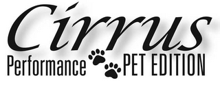 CIRRUS PERFORMANCE PET EDITION logo