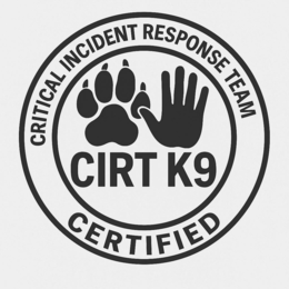 CIRT K9 CRITICAL INCIDENT RESPONSE TEAM CERTIFIED logo