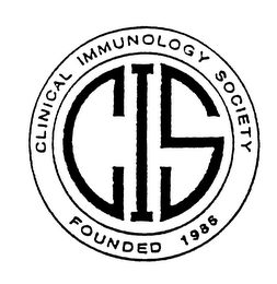 CIS CLINICAL IMMUNOLOGY SOCIETY FOUNDED 1986 logo