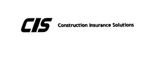 CIS CONSTRUCTION INSURANCE SOLUTIONS logo