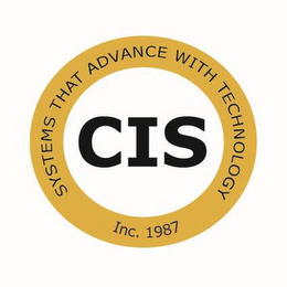CIS SYSTEMS THAT ADVANCE WITH TECHNOLOGY INC.1987 logo
