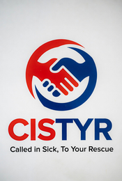 CISTYR CALLED IN SICK, TO YOUR RESCUE logo
