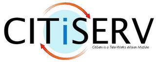 CITISERV; CITISERVE IS A TELE-WORKS EVISION MODULE logo