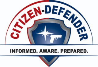 CITIZEN-DEFENDER INFORMED. AWARE. PREPARED. logo