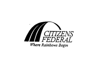 CITIZENS FEDERAL WHERE RAINBOWS BEGIN logo