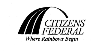 CITIZENS FEDERAL WHERE RAINBOWS BEGIN logo