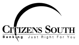 CITIZENS SOUTH BANKING JUST RIGHT FOR YOU logo