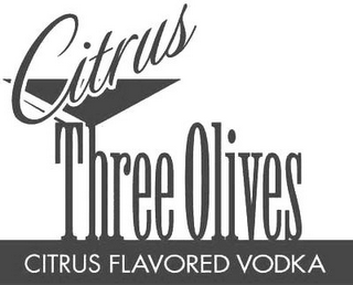 CITRUS THREE OLIVES CITRUS FLAVORED VODKA logo