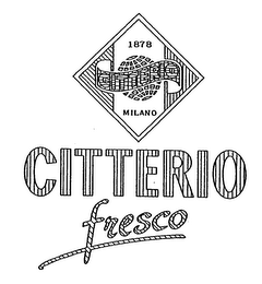 CITTERIO 1878 MILANO CITTERIO FRESCO logo