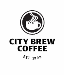CITY BREW COFFEE EST 1998 logo