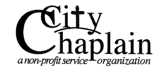CITY CHAPLAIN A NON-PROFIT SERVICE ORGANIZATION logo