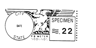CITY DATE STATE PB METER SPECIMEN 22 logo