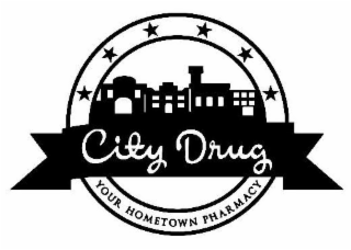 CITY DRUG YOUR HOMETOWN PHARMACY logo