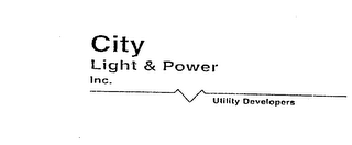 CITY LIGHT & POWER INC. UTILITY DEVELOPERS logo