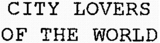 CITY LOVERS OF THE WORLD logo